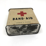 Rare C. 1940 J&J Red Cross Band-Aid Tin