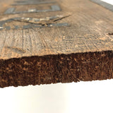 Antique Double-sided Painted DENT / REMOVED Sign on Pine Plank