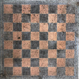 Antique Painted Leather Gameboard with Gorgeous Chippy (but not chipping) Paint