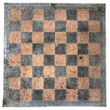 Antique Painted Leather Gameboard with Gorgeous Chippy (but not chipping) Paint