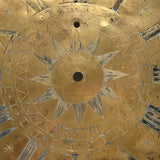 Special and Rare Early Hand-Engraved Brass Clock Dial Signed Fretel