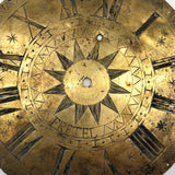 Special and Rare Early Hand-Engraved Brass Clock Dial Signed Fretel