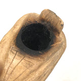 Native American Chief Folk Art Clay Pipe Bowl