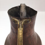 Hand Hammered Copper Pitcher with Gorgeous Patina