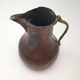 Hand Hammered Copper Pitcher with Gorgeous Patina
