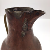 Hand Hammered Copper Pitcher with Gorgeous Patina