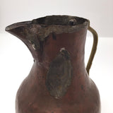 Hand Hammered Copper Pitcher with Gorgeous Patina