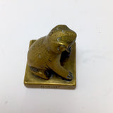 Chinese Sitting Frog Bronze Seal or Chop