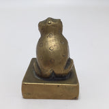 Chinese Sitting Frog Bronze Seal or Chop