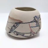 Contemporary Ceramic Vessel / 3 Dimensional Abstract Drawing