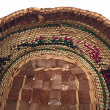 Makah Pacific Northwest Coast Native Whaling Motif Lidded Basket