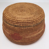 Northwest Coast Salish Lidded Coiled Basket