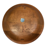 Swedish Hand-painted Wooden Plate with Skiing Couple