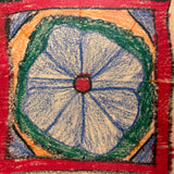 Set of Four Exuberant Crayon Drawn Mandalas by John Mosher, Grade 3, 1939