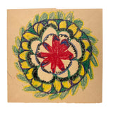 Set of Four Exuberant Crayon Drawn Mandalas by John Mosher, Grade 3, 1939
