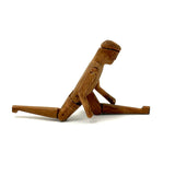 Small Greenland Inuit Wooden Articulated Figure with Sinew Tied Shoulders