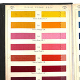National Aniline & Chemical Co. Nacco Dyes Color Samples on Thread, 90 Colors