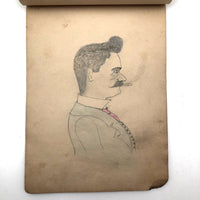 AUCTION: c.1900 WIlliam A. Spengler, Freeport, IL Sketchbook (Closing May 24, 4pm et)