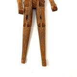 Small Greenland Inuit Wooden Articulated Figure with Sinew Tied Shoulders