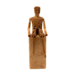 Small Greenland Inuit Wooden Articulated Figure with Sinew Tied Shoulders