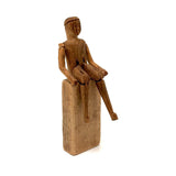 Small Greenland Inuit Wooden Articulated Figure with Sinew Tied Shoulders