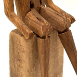 Small Greenland Inuit Wooden Articulated Figure with Sinew Tied Shoulders