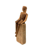 Small Greenland Inuit Wooden Articulated Figure with Sinew Tied Shoulders