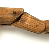 Small Greenland Inuit Wooden Articulated Figure with Sinew Tied Shoulders