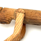 Small Greenland Inuit Wooden Articulated Figure with Sinew Tied Shoulders