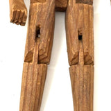 Small Greenland Inuit Wooden Articulated Figure with Sinew Tied Shoulders