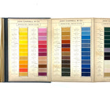 John Campbell Co. Camel Dyes for Cotton, Antique 86 Color Samples on Thread