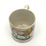 Wonderful and Very Rare Early 19th c. Transferware Child's Cup: LION
