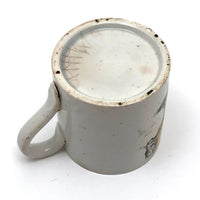 Wonderful and Very Rare Early 19th c. Transferware Child's Cup: LION