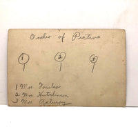 Antique Mounted Photo of Three Smiling Young Presumed African American Women (Named on Reverse)