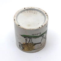 Wonderful and Very Rare Early 19th c. Transferware Child's Cup: LION