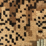 Stalking Leopard: 18th/19th Century Silk Needlepoint Against Pale Green Ground