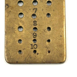 Satisfying Old Brass Pin Drill Gauge