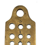 Satisfying Old Brass Pin Drill Gauge
