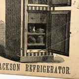 Jackson (Early) Refrigerator Advertising Cover to "Meat Market", W. Troy, 1883, with Fancy Cancellations