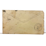Jackson (Early) Refrigerator Advertising Cover to "Meat Market", W. Troy, 1883, with Fancy Cancellations
