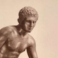 Giacomo or Carlo Brogi c. 1880 Albumen Print of Seated Hermes (Mercurio) at Naples Museum