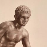 Giacomo or Carlo Brogi c. 1880 Albumen Print of Seated Hermes (Mercurio) at Naples Museum