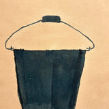 SOLD Black Pail, Bold and Very Satisfying c. 1930s School Marker on Paper Drawing