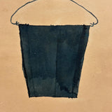 SOLD Black Pail, Bold and Very Satisfying c. 1930s School Marker on Paper Drawing