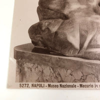 Giacomo or Carlo Brogi c. 1880 Albumen Print of Seated Hermes (Mercurio) at Naples Museum