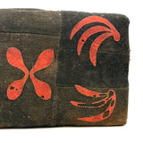 19th Century Primitive Pine Stool with Wonderful Pieced and Appliquéd Woolen Cover