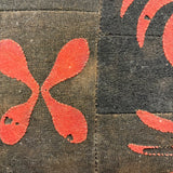 19th Century Primitive Pine Stool with Wonderful Pieced and Appliquéd Woolen Cover