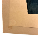 SOLD Black Pail, Bold and Very Satisfying c. 1930s School Marker on Paper Drawing