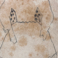 Good Book, Good Book, Very Sweet Antique Graphite Endpaper Drawing