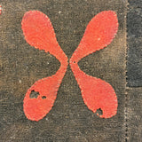 19th Century Primitive Pine Stool with Wonderful Pieced and Appliquéd Woolen Cover